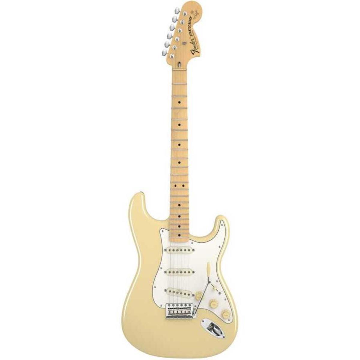 

Fender Artist Series Yngwie Malmsteen Stratocaster Electric Guitar, Maple, White