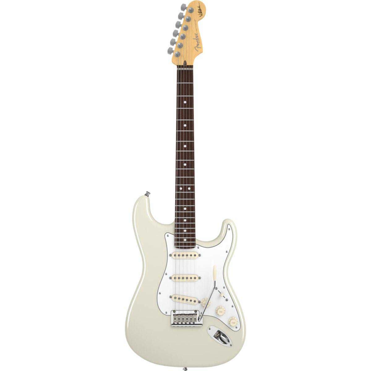 Электрогитара Fender Jeff Beck Stratocaster,гриф из розового дерева,Олимпийский белый