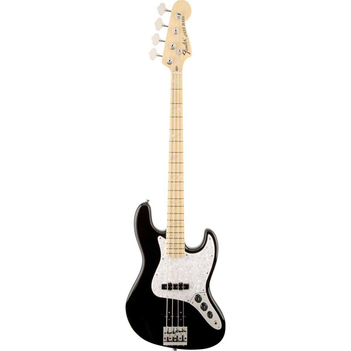 

Fender U.S. Geddy Lee Jazz Bass Guitar, Maple Fingerboard, Black