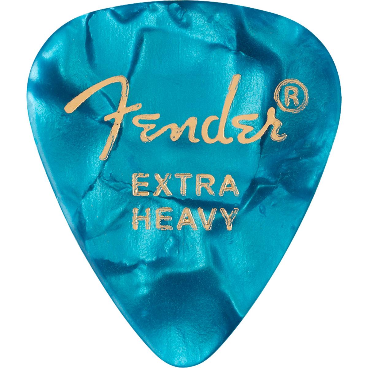 

Fender 351 Shape Premium Celluloid Picks, Extra-Heavy, 12-Pack, Ocean Turquoise