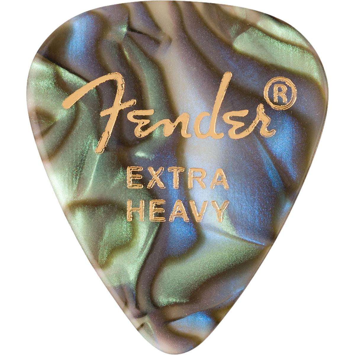 

Fender 351 Shape Premium Celluloid Picks, Extra-Heavy, 12-Pack, Abalone