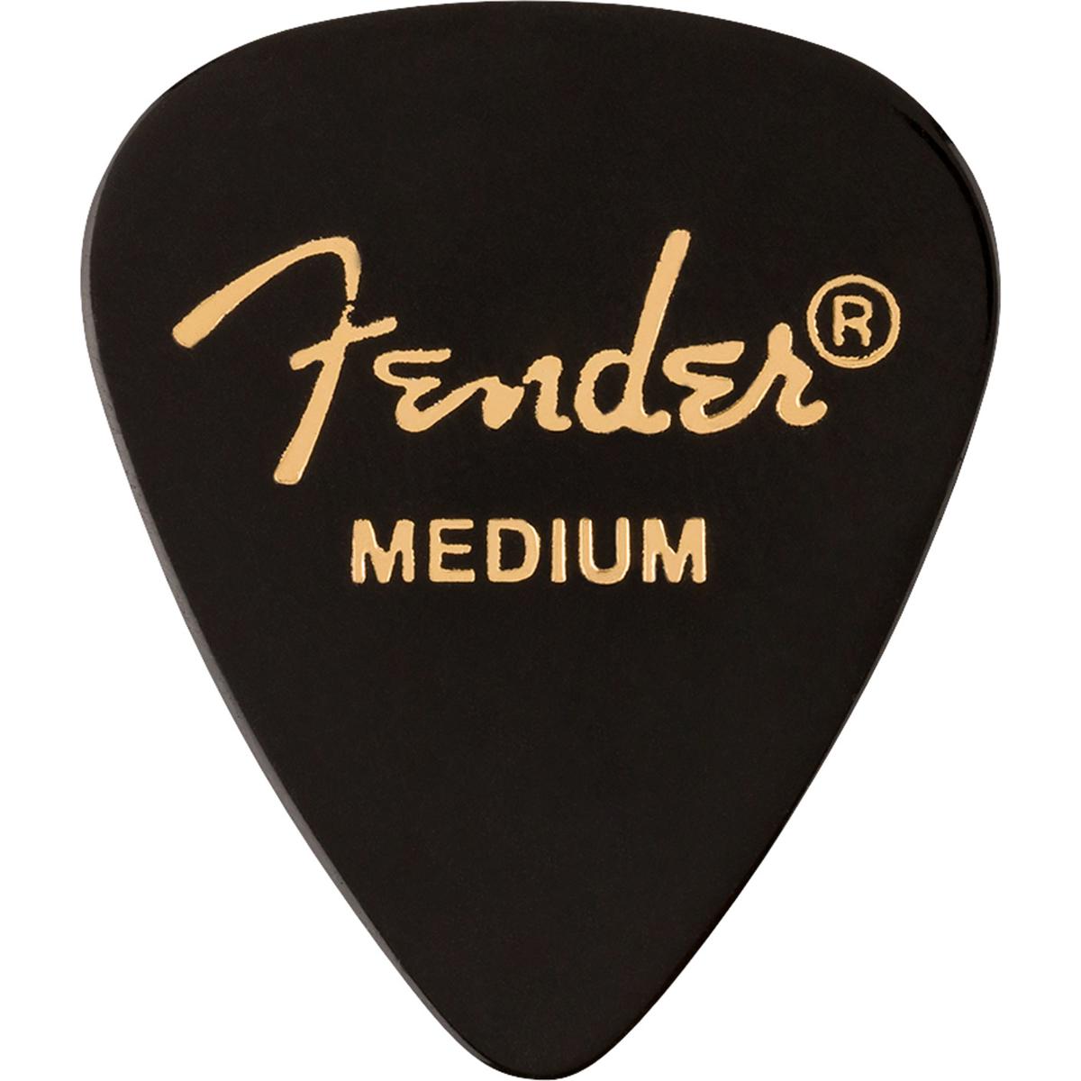 

Fender 351 Shape Premium Celluloid Picks, Medium, 12-Pack, Black