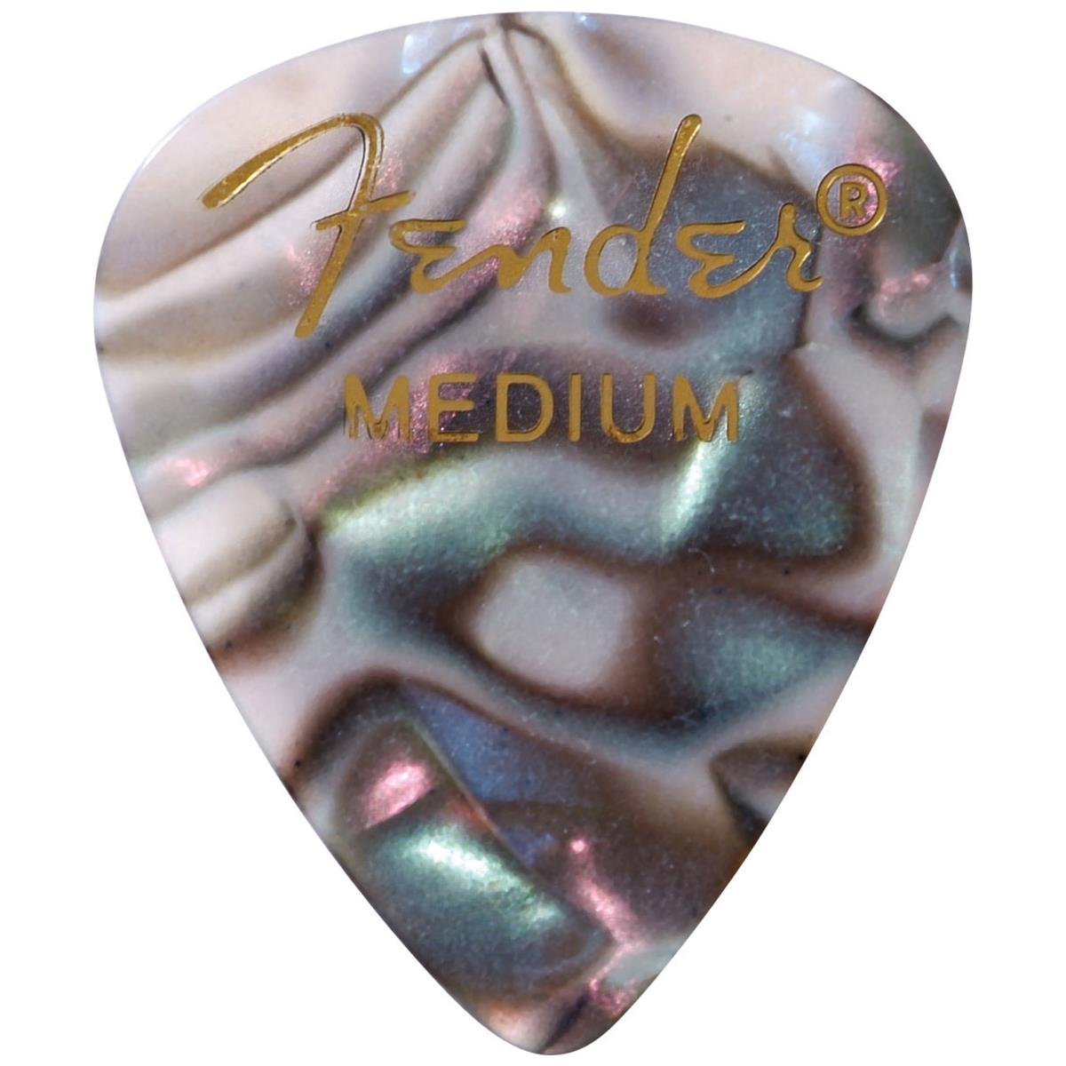 Image of Fender Premium Celluloid Abalone Medium Guitar Picks