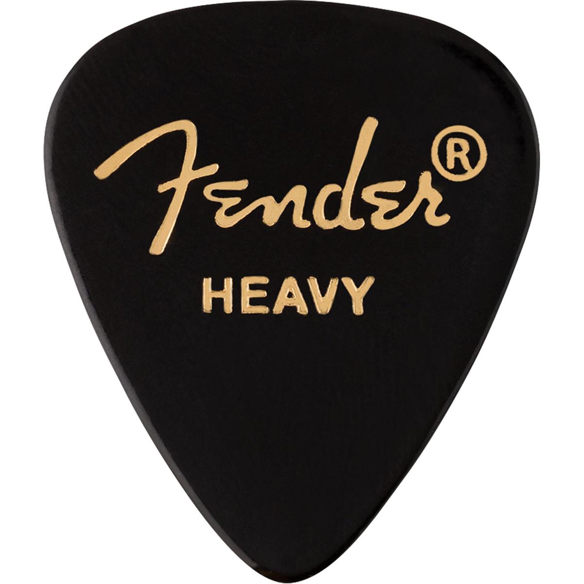 

Fender 351 Shape Premium Celluloid Picks for Guitars, Heavy, 12-Pack, Black