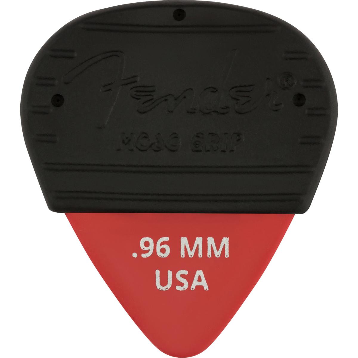 

Fender .96mm Mojo Grip Dura-Tone Delrin Guitar Picks, Fiesta Red, 3-Pack