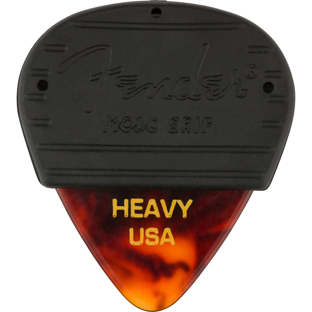 

Fender 351 Shape Mojo Grip Celluloid Guitar Picks, Heavy, Tortoiseshell, 3-Pack