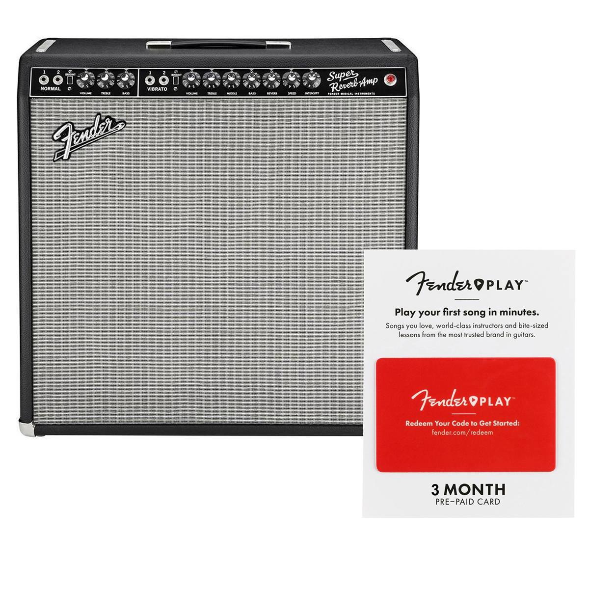 

Fender '65 Tube Amplifier with 4x 10" P10R Speakers, 3 Month Prepaid Card