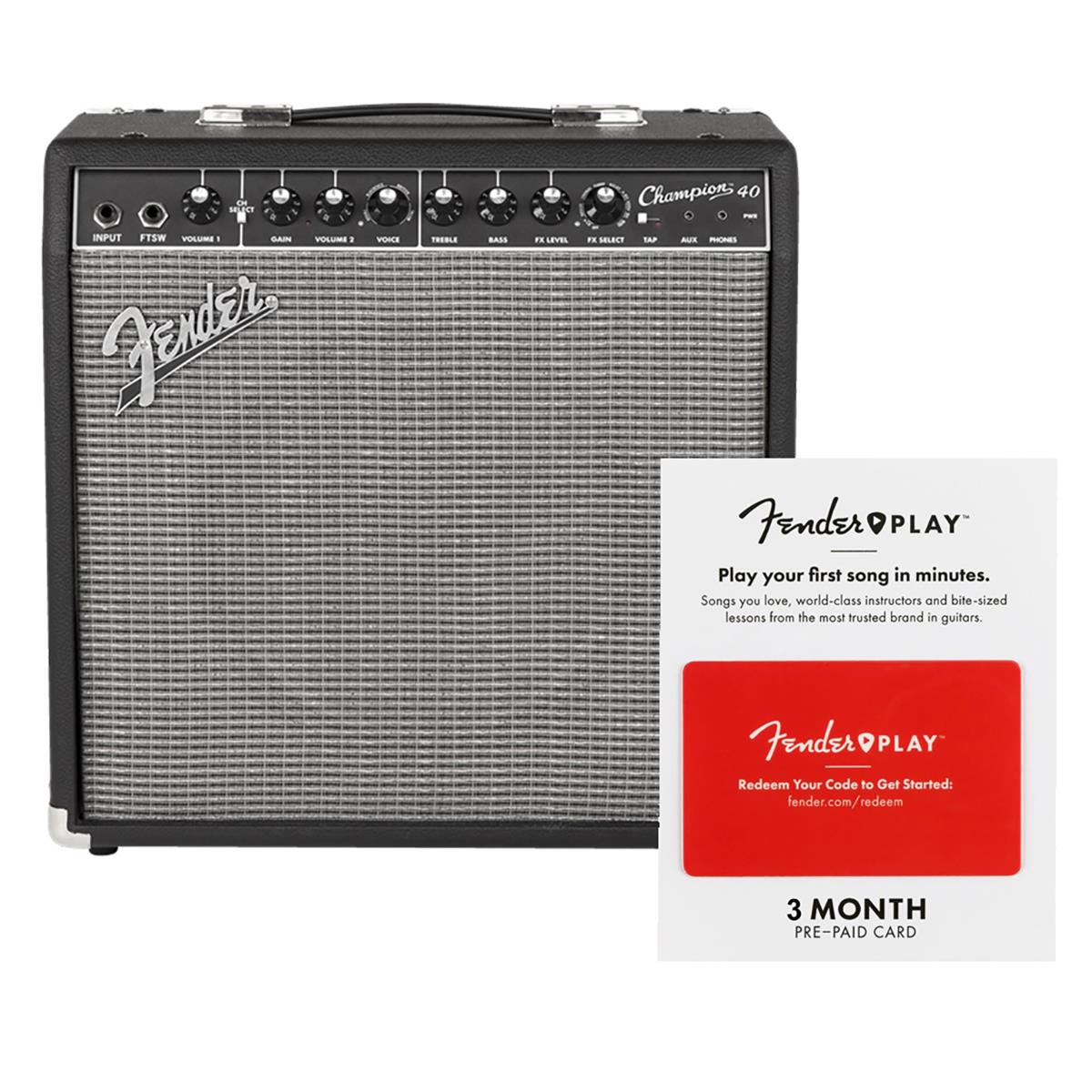 Image of Fender Champion 40 Guitar Amplifier with 12&quot; Speaker