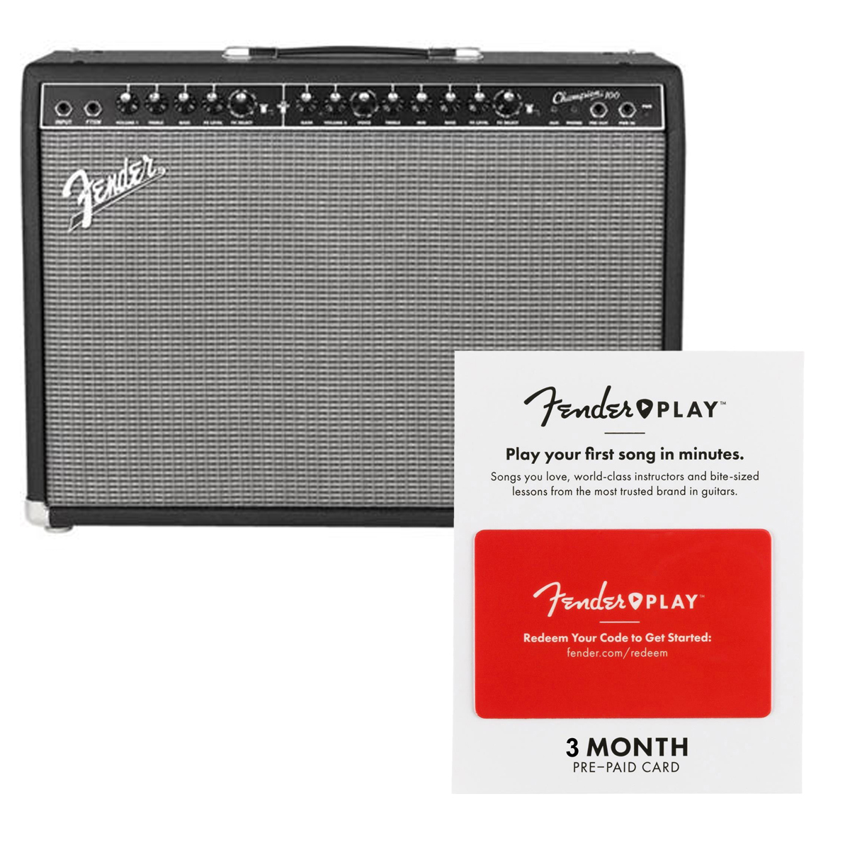 

Fender Champion Guitar Amplifier with 2x 12" Speakers, 3 Month Prepaid Card