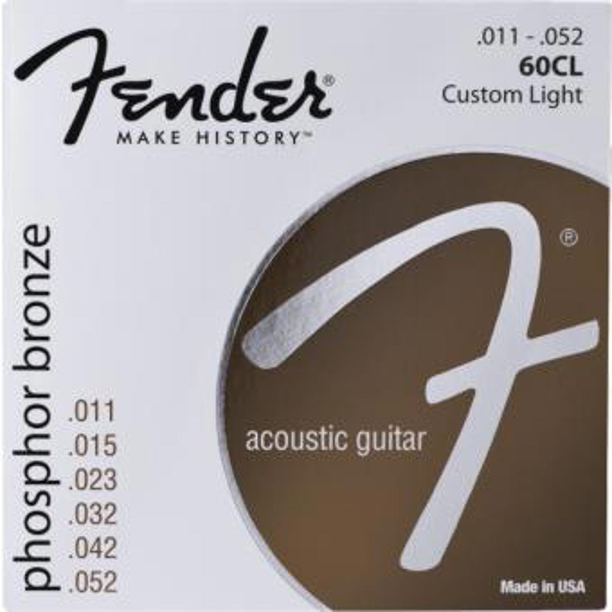 

Fender 60CL Custom Light Phosphor Bronze Acoustic Guitar Strings