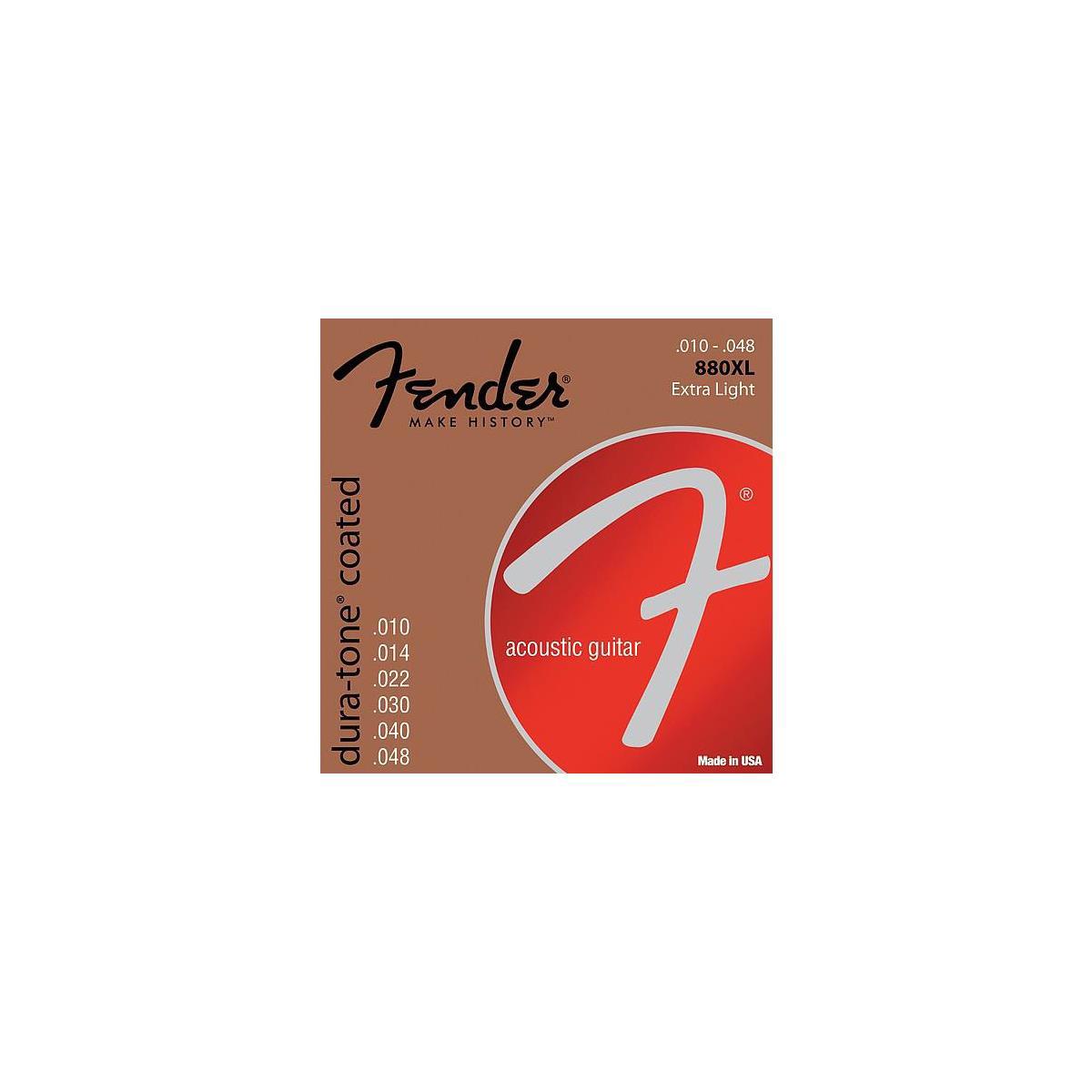 

Fender 880XL Extra Light Dura-Tone 80/20 Coated Acoustic Strings