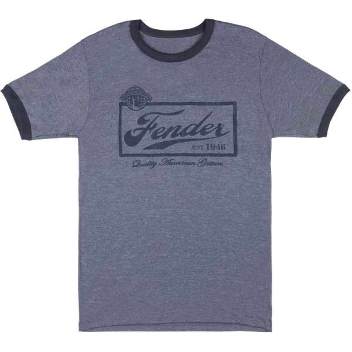 

Fender Beer Label Men's T-Shirt, Small, Blue