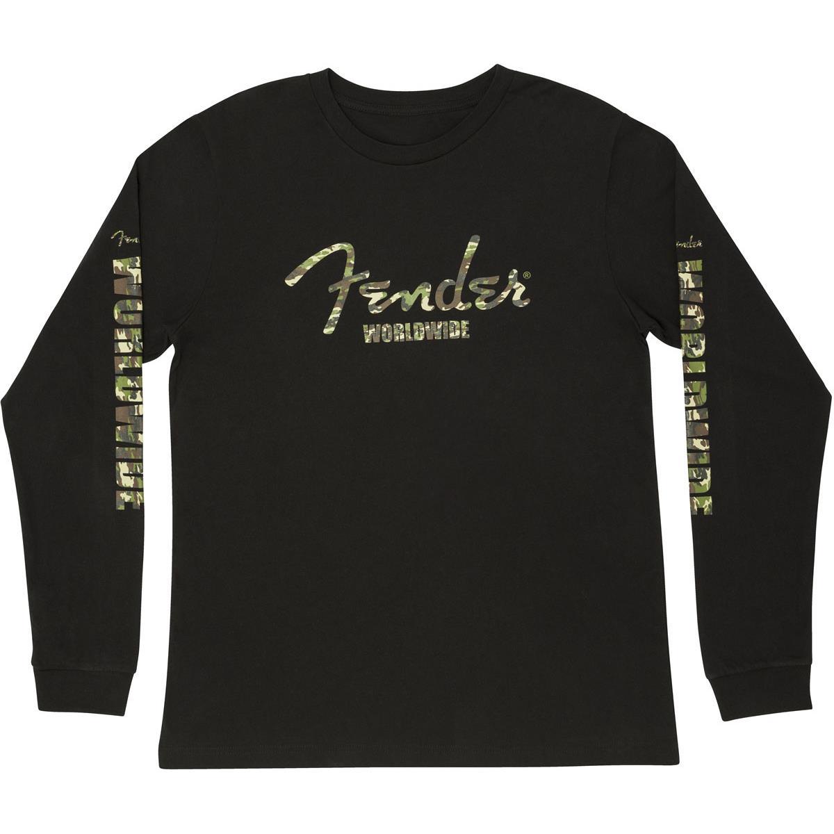 

Fender Camouflage Logo L/S T-Shirt, X-Large, Black