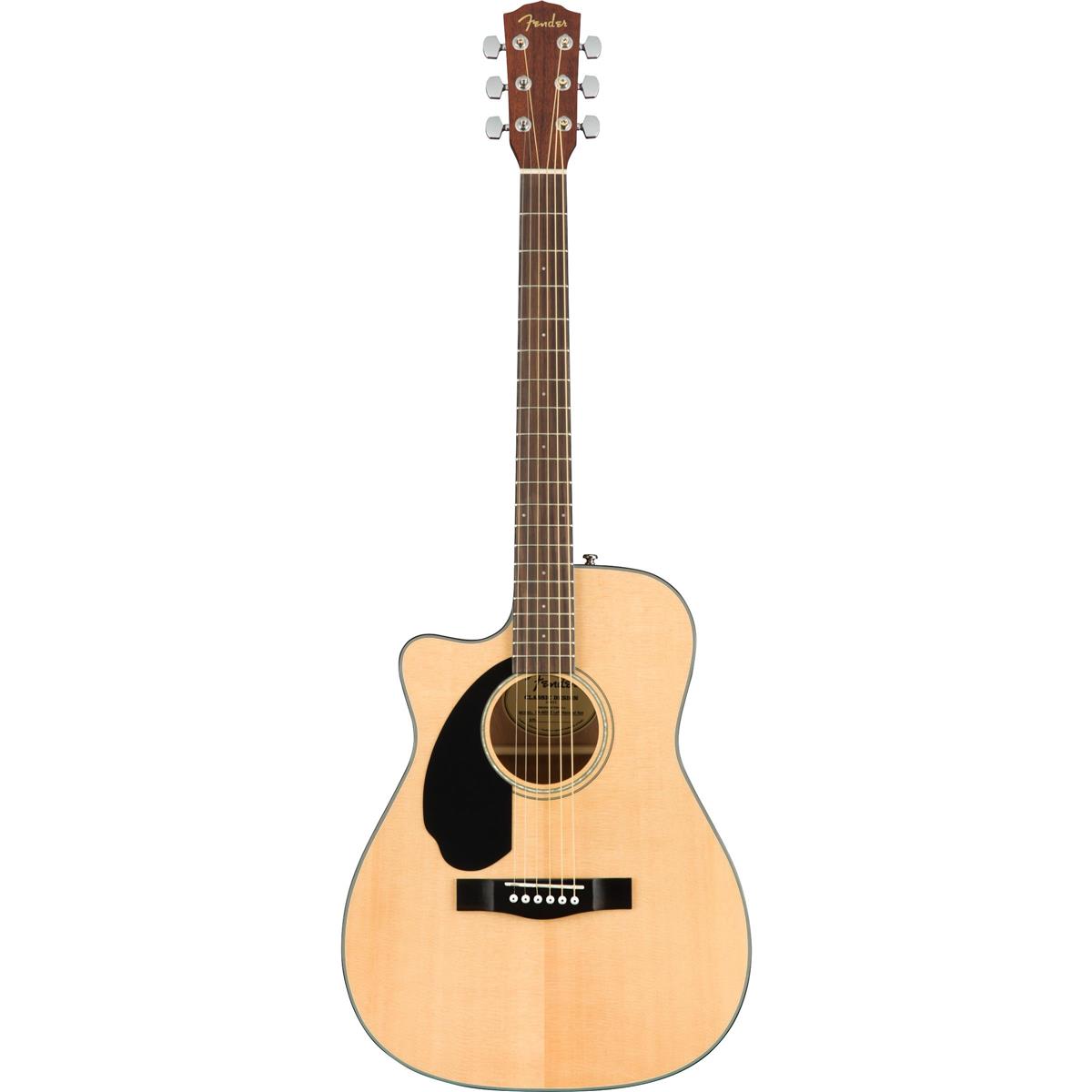 Fender Classic Design CC-60SCE LH Concert Acoustic Electric Guitar, Natural -  0970158021