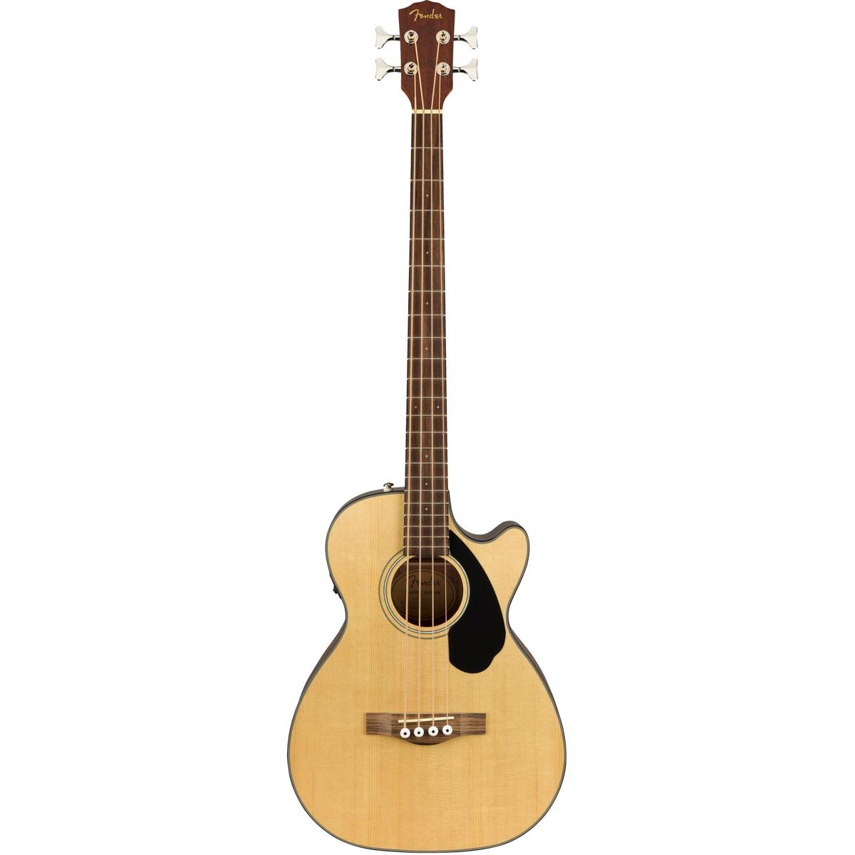 Fender CB-60SCE Concert Acoustic Electric Bass Guitar, Natural -  0970183021