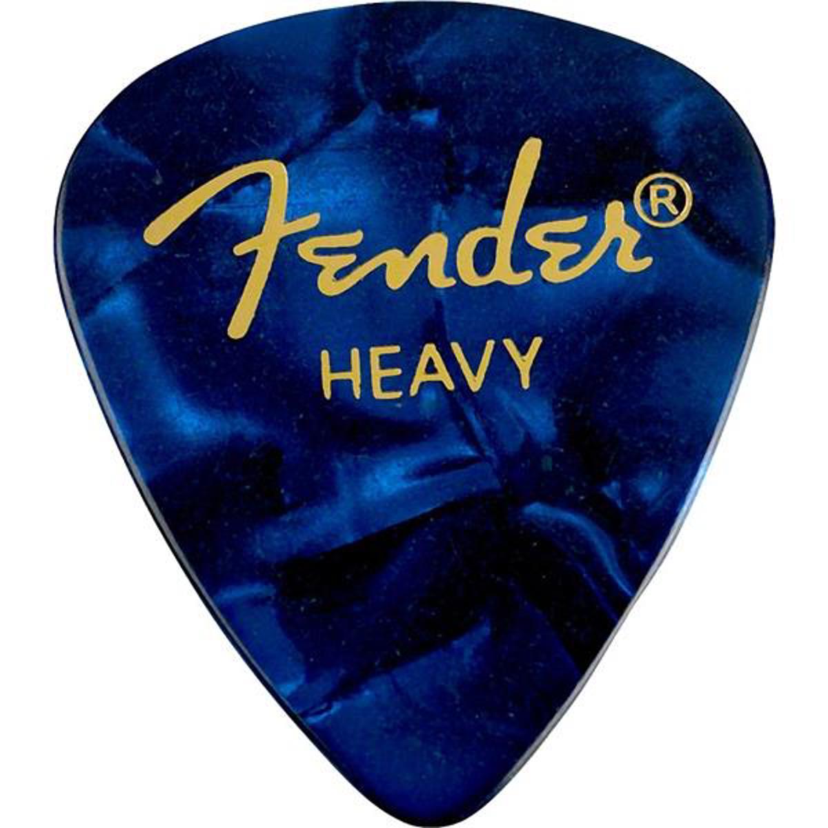 

Fender 351 Shape Premium Celluloid Guitar Picks, Heavy, 12 Pack, Blue Moto