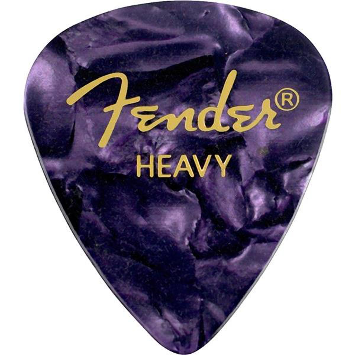 

Fender 351 Shape Premium Celluloid Guitar Picks, Heavy, 12 Pack, Purple Moto