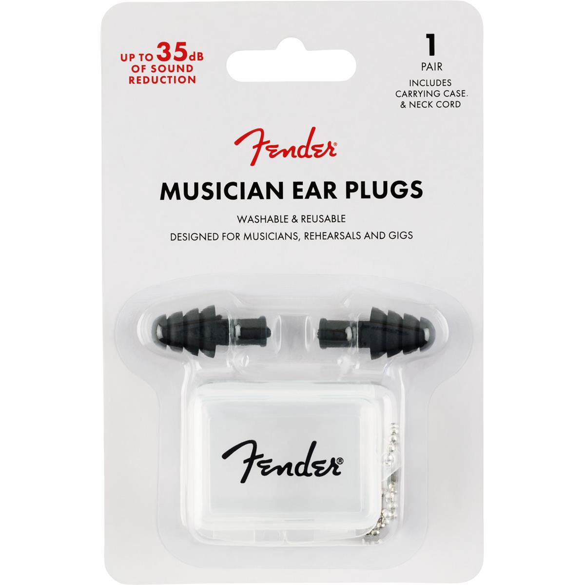 Image of Fender Musician Series Black Ear Plugs