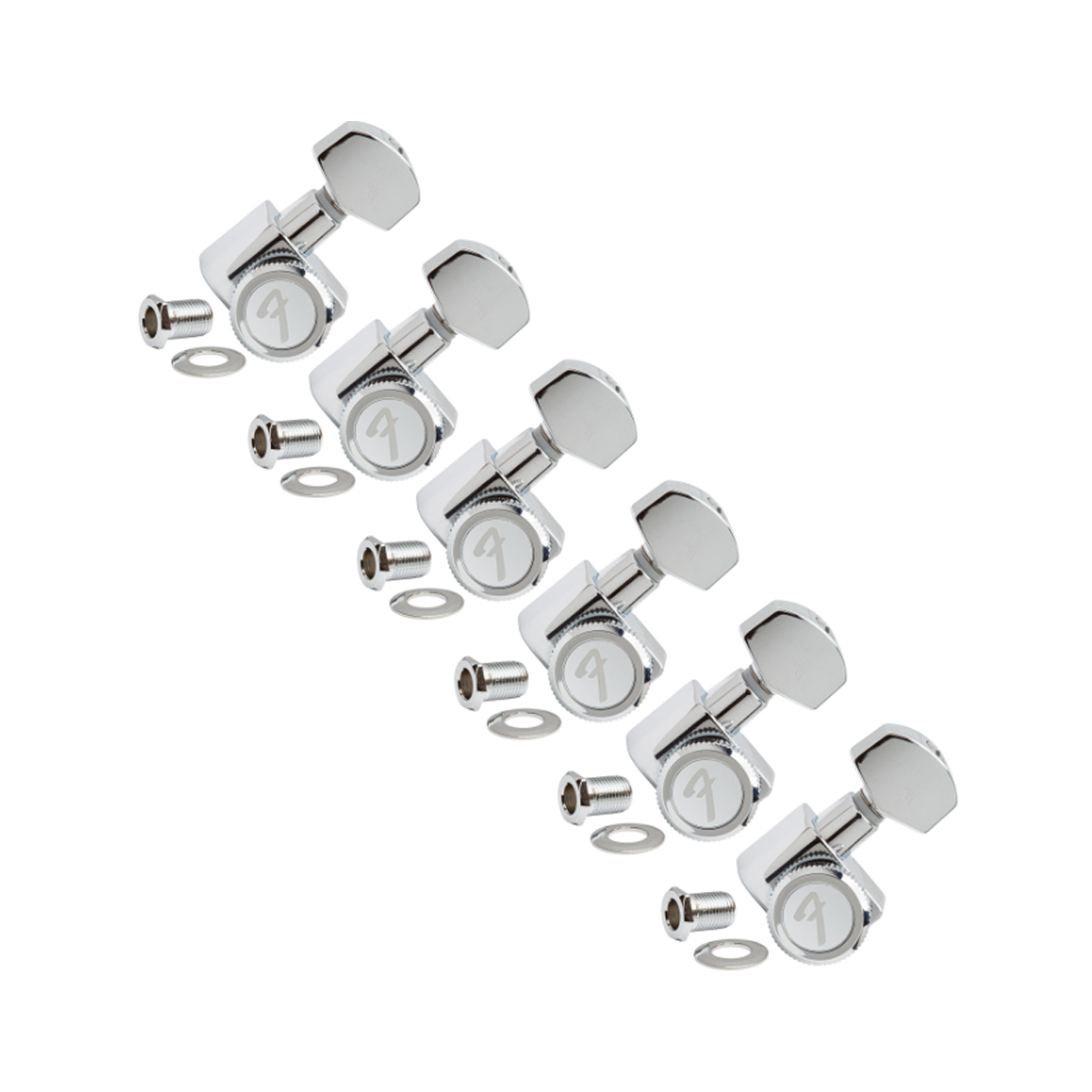 

Fender Locking Guitar Tuning Machines, Set of 6, Brushed Chrome