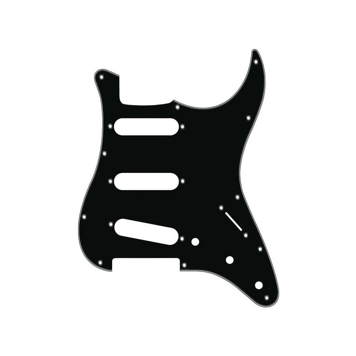 

Fender Pickguard for American Standard Stratocaster Guitar, 3-Ply, Black