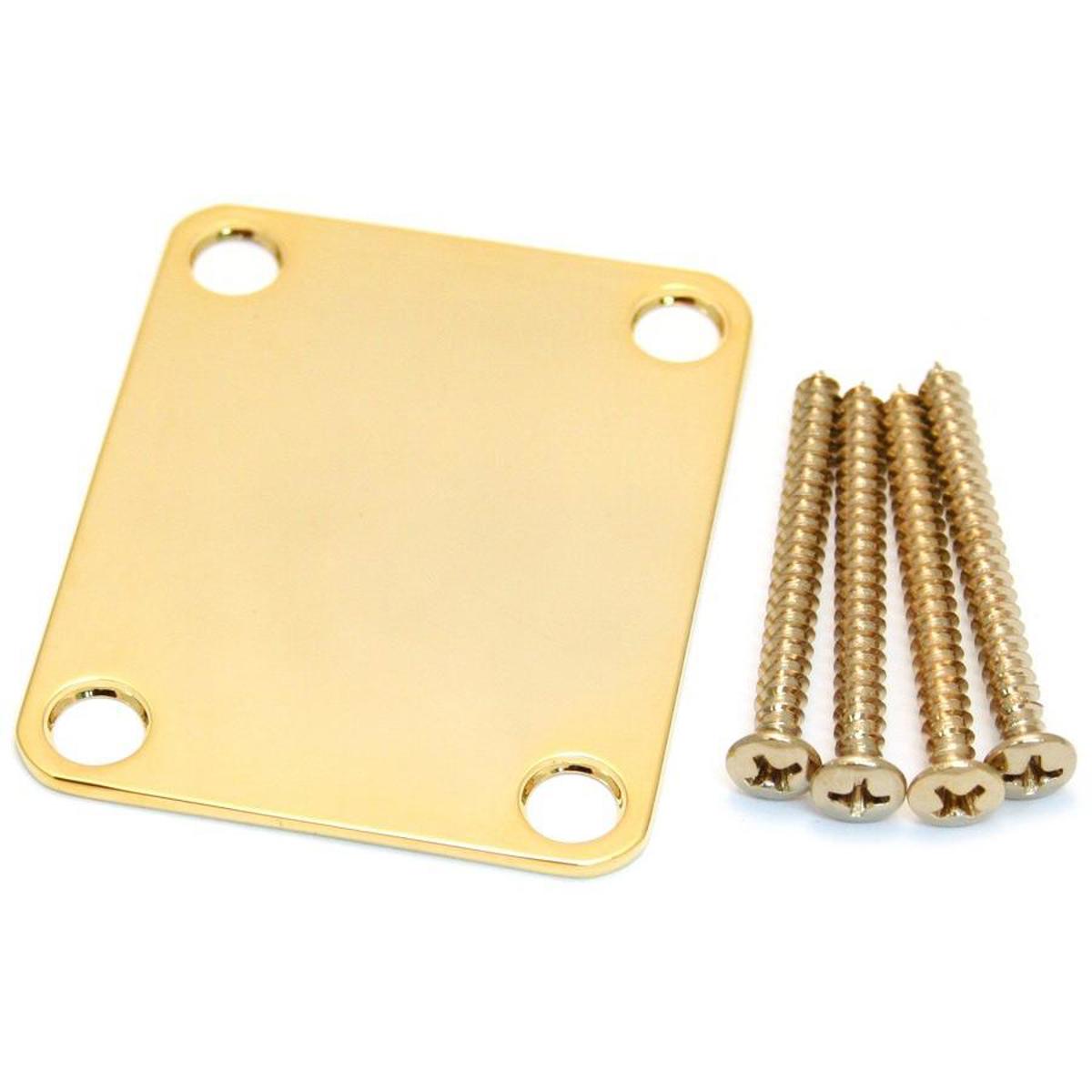 

Fender Vintage-Style Neck Plate with 4-Bolt, No Logo, Gold