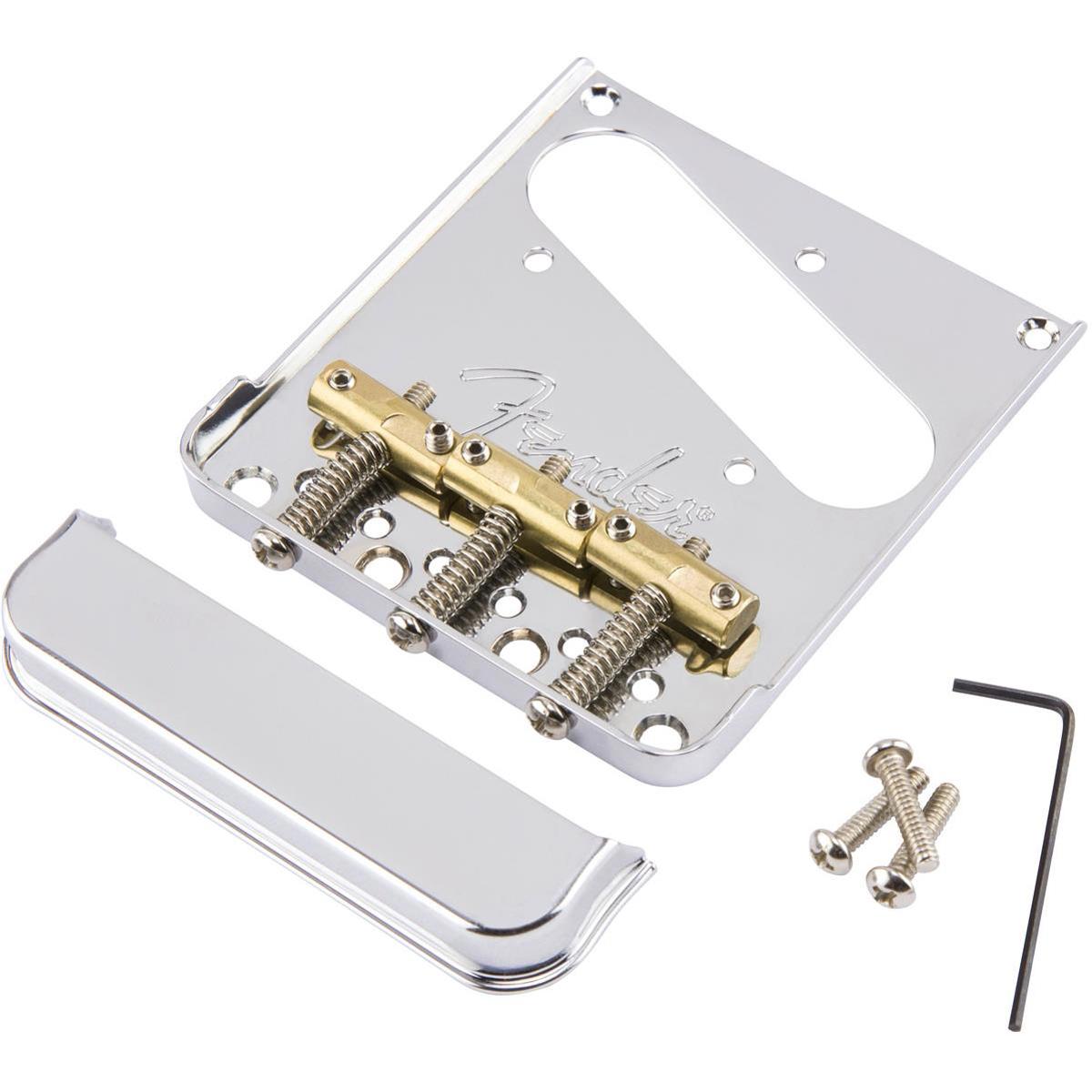 

Fender 3-Saddle Bridge Assembly for American Pro Telecaster Guitar, Chrome