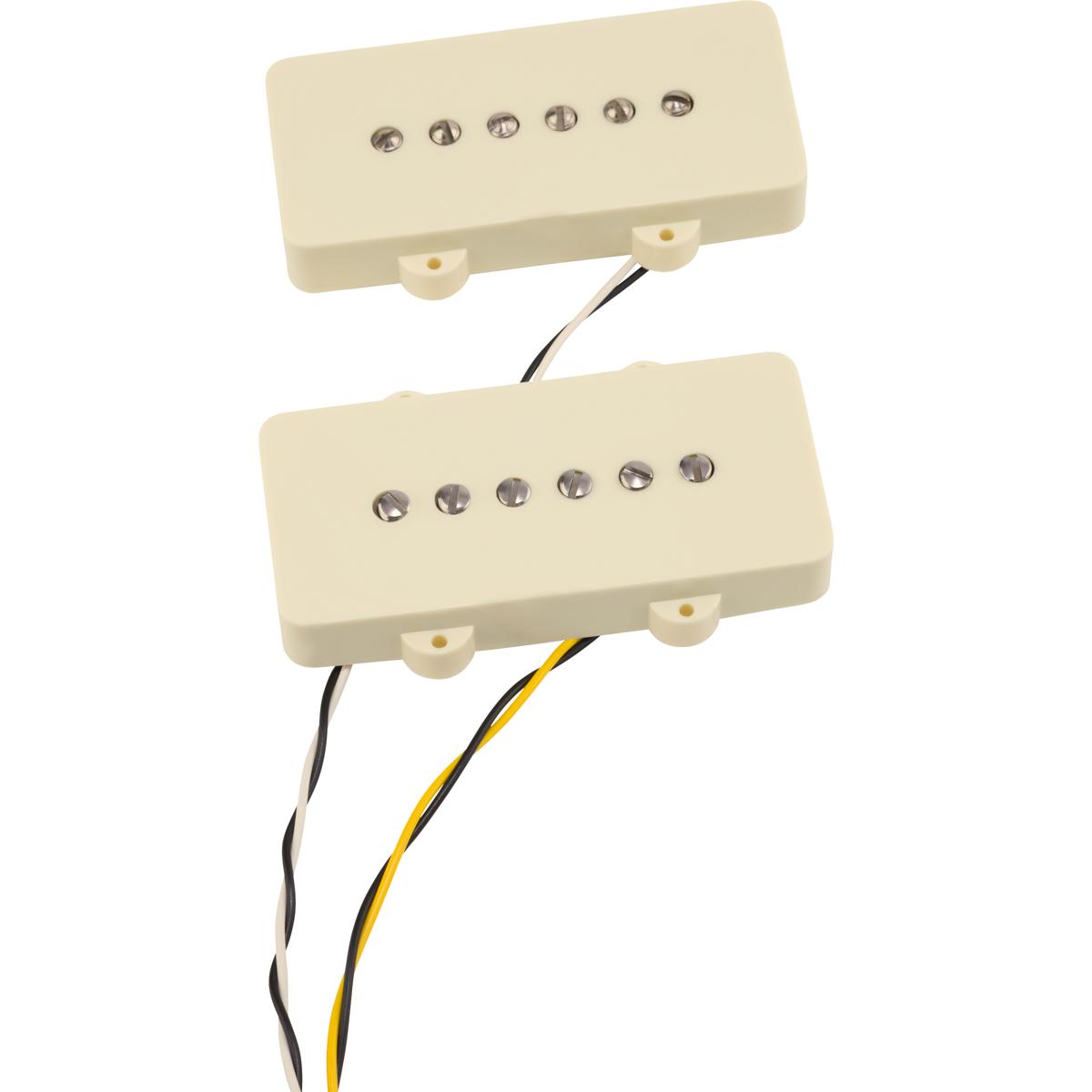 

Fender CuNiFe/Cobalt Chrome Jazzmaster Neck and Bridge Pickup Set, Vintage White