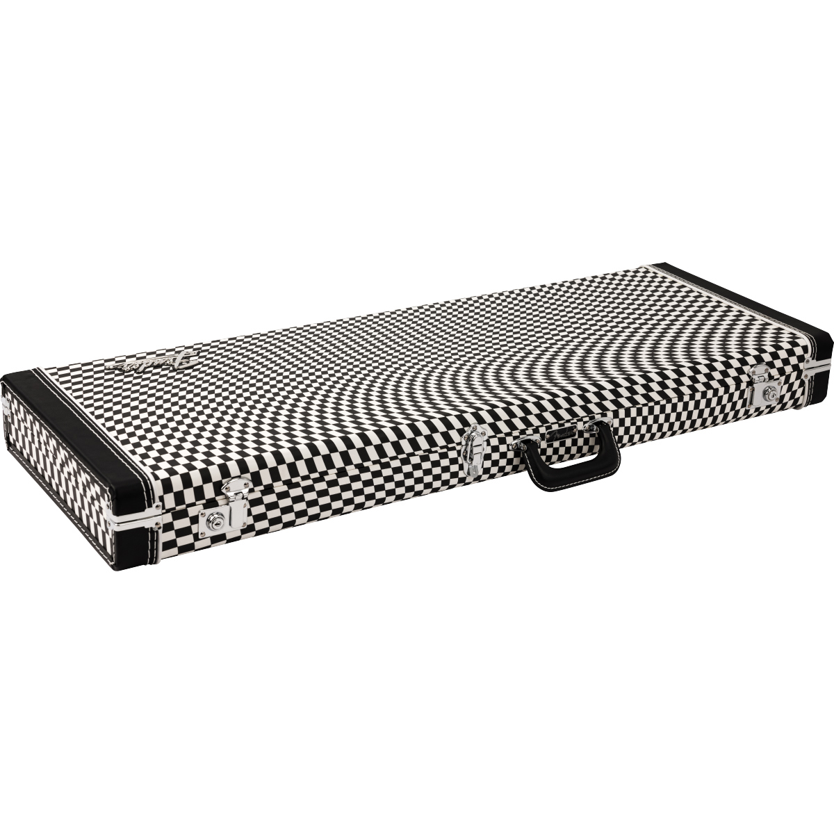 

Fender Classic Wood Case for Stratocaster/Telecaster Guitars, Wavy Checkerboard