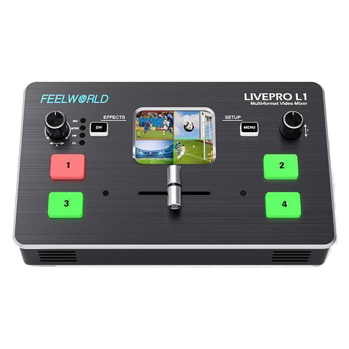 Image of Feelworld LIVEPRO L1 Multi-Format Video Mixer Switcher w/4x HDMI Inputs