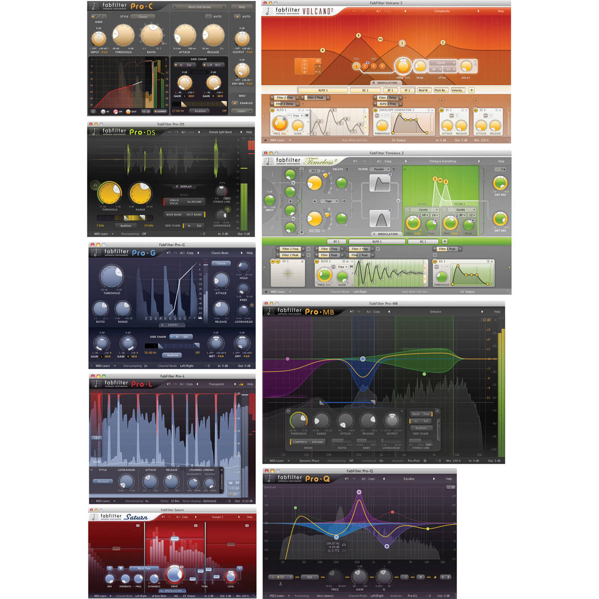 

FabFilter FX Software Plug-In Bundle, Electronic Delivery