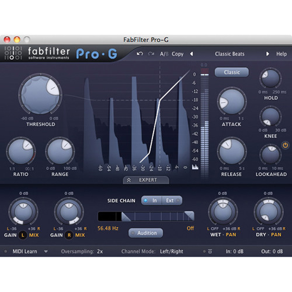 

FabFilter Pro-G Gate and Expander Software Plug-In, Electronic Download