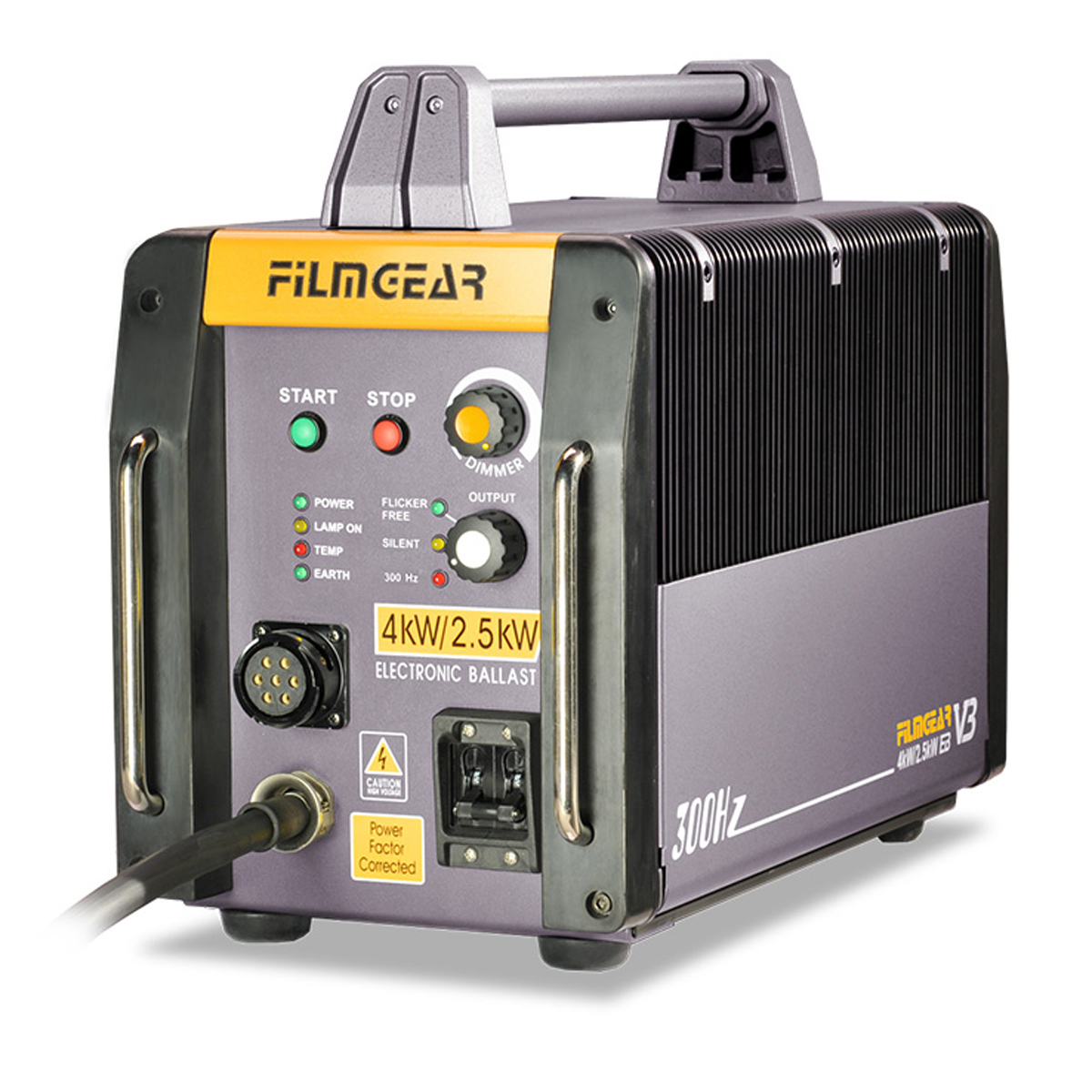 

Film Gear 4kW/2.5kW Electronic Ballast V3 with PFC and DMX, 300Hz