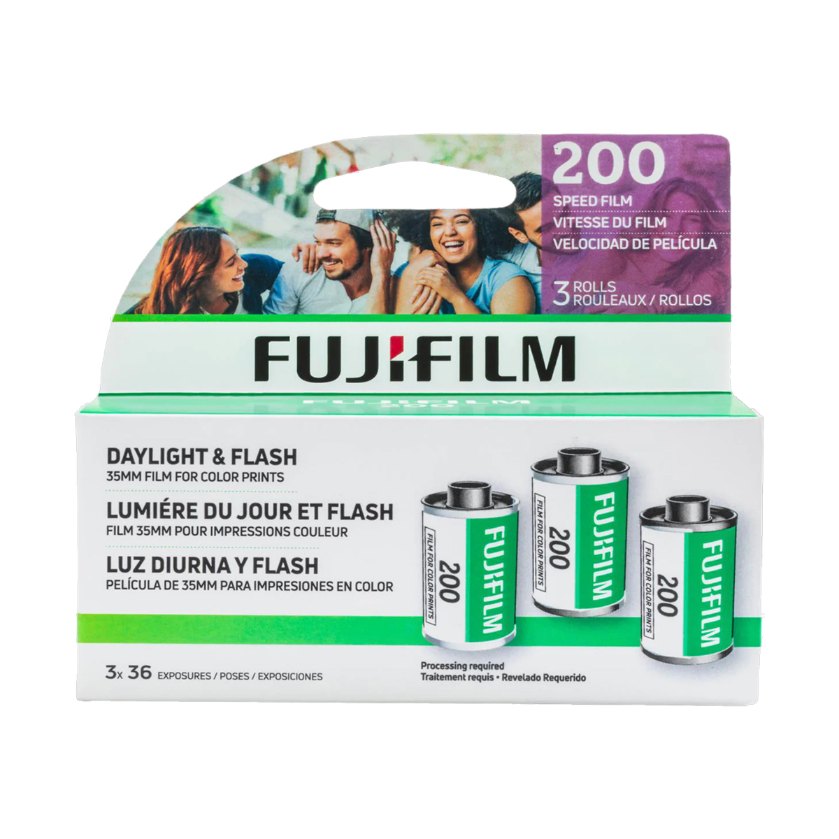 

Fujifilm 35mm Color Negative Roll Film, 200 ISO, 36 Exposures, 3-Pack