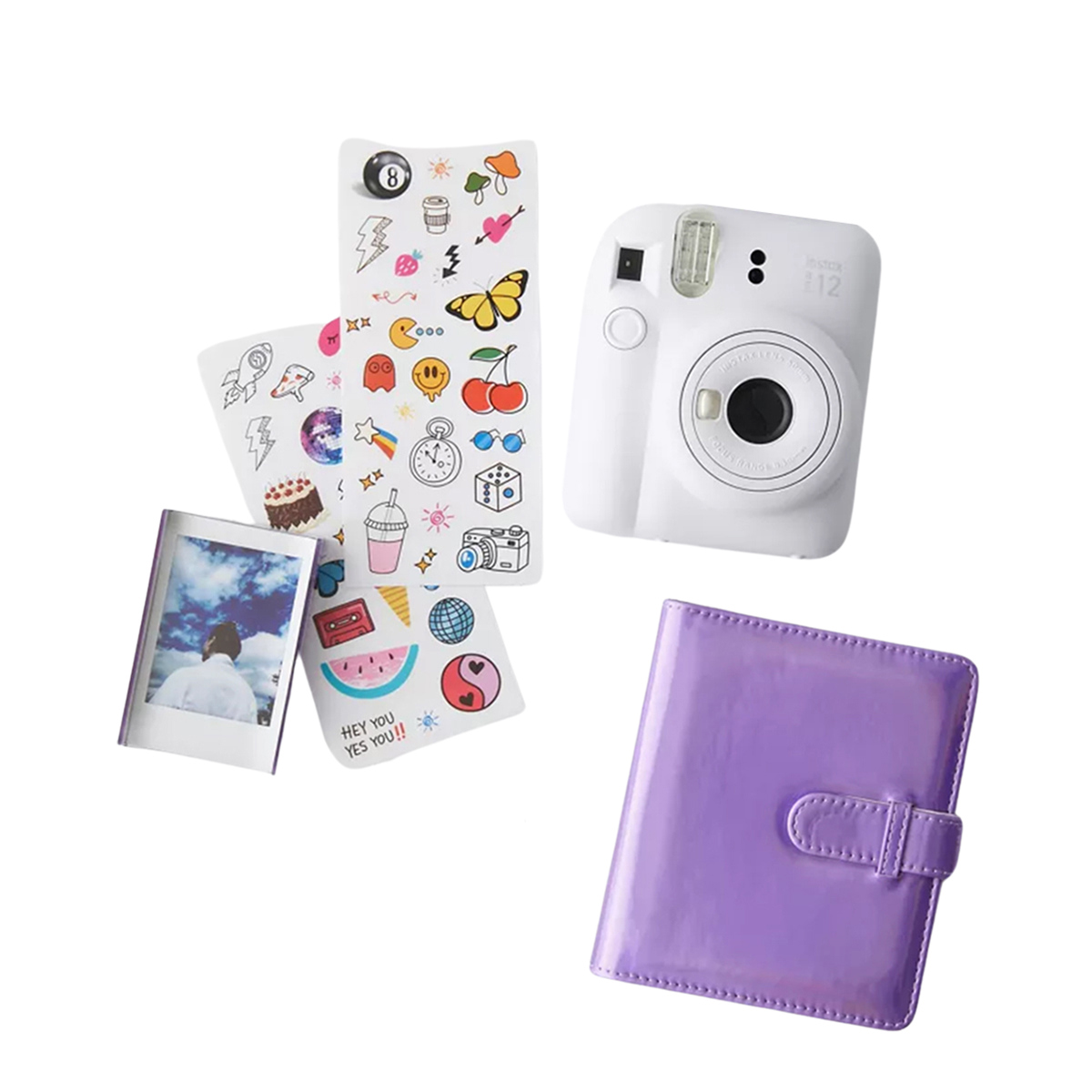 

Fujifilm Instax Mini 12 Instant Film Camera Holiday Bundle 2023, Clay White