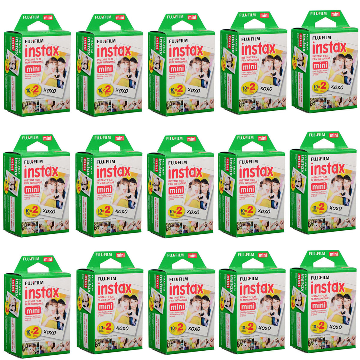

Fujifilm 15 Pack instax mini Instant Daylight Film Twin Pack, 20 Exposures