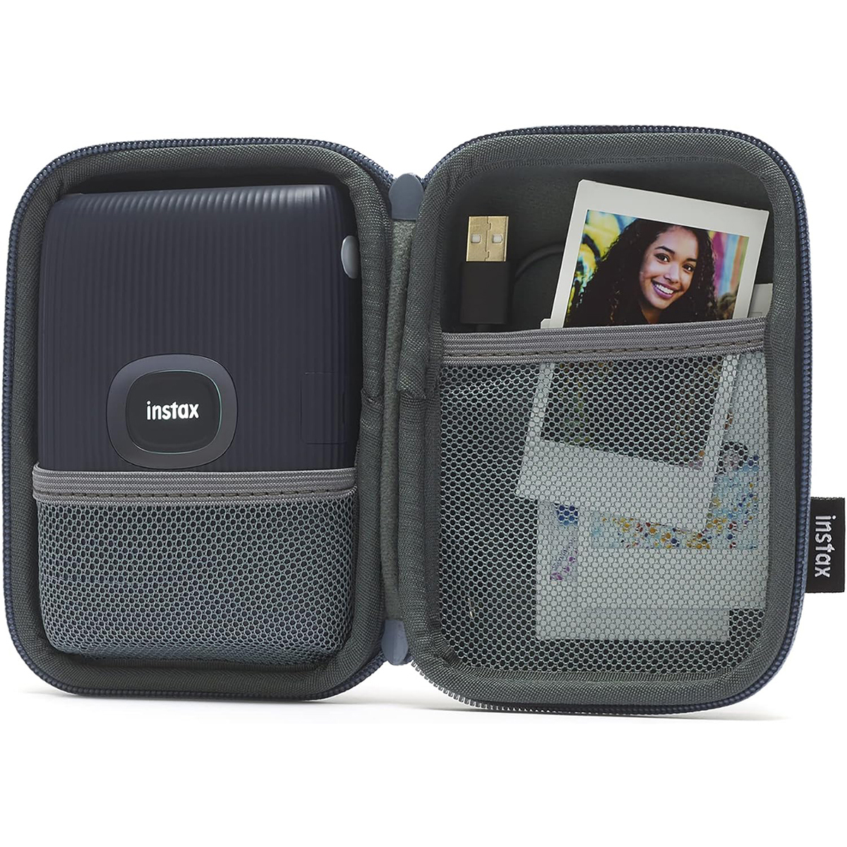 

Fujifilm Hard Shell Case for Instax Mini Link 2 Smartphone Printer Woven Slate Blue