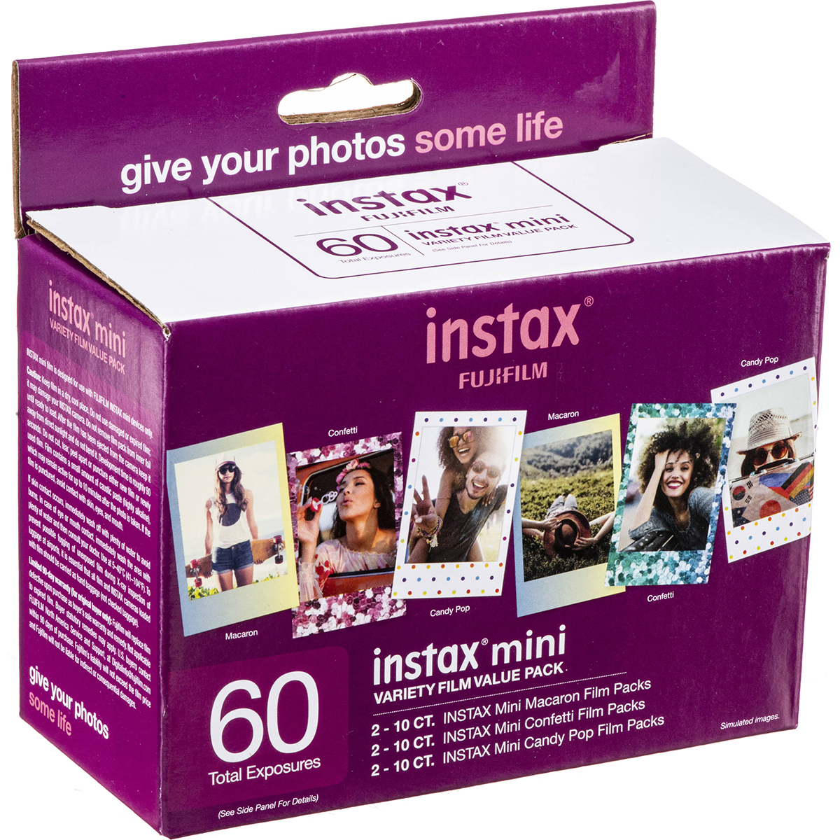

Fujifilm Instax Mini Instant Film Variety Value Pack, 60 Exposures