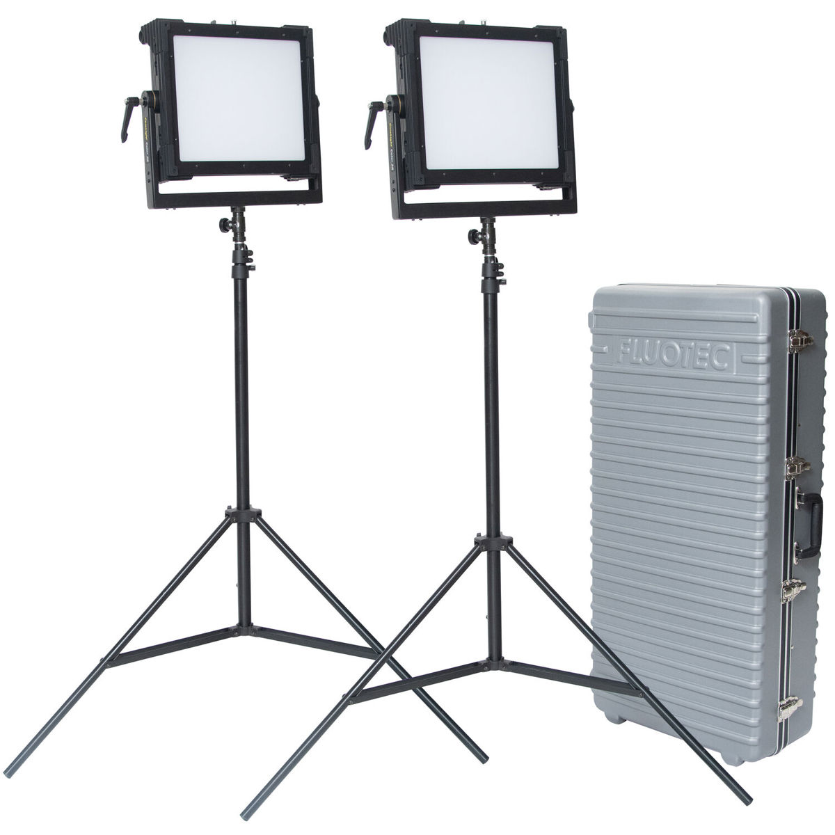 

Fluotec CineLight 50 1x1 500W RGBWW LED Panel 2-Light Kit, Gold Mount