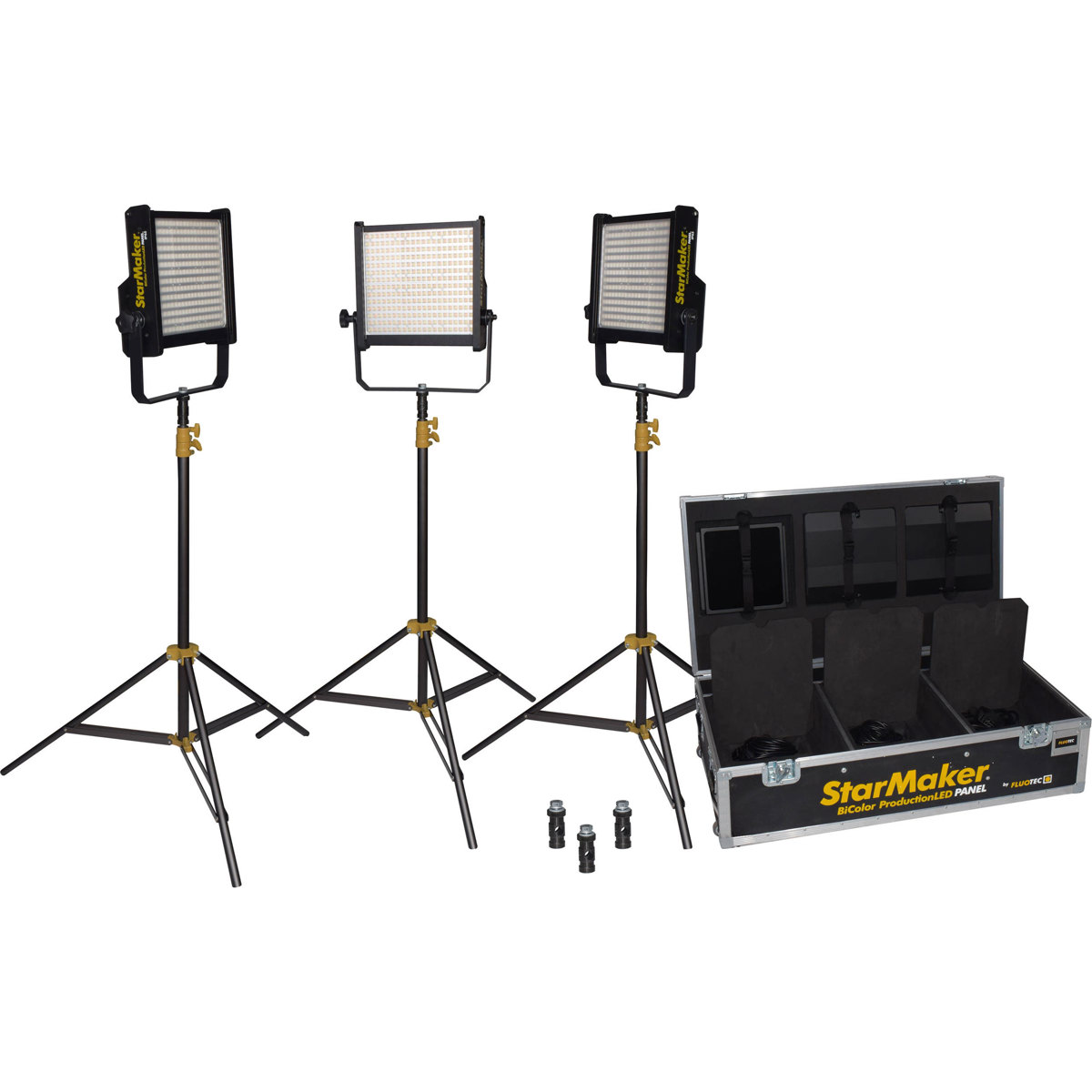 

Fluotec StarMaker HP Full Weather Proof Tunable LED Panel 3-Light Kit, Vmount BP