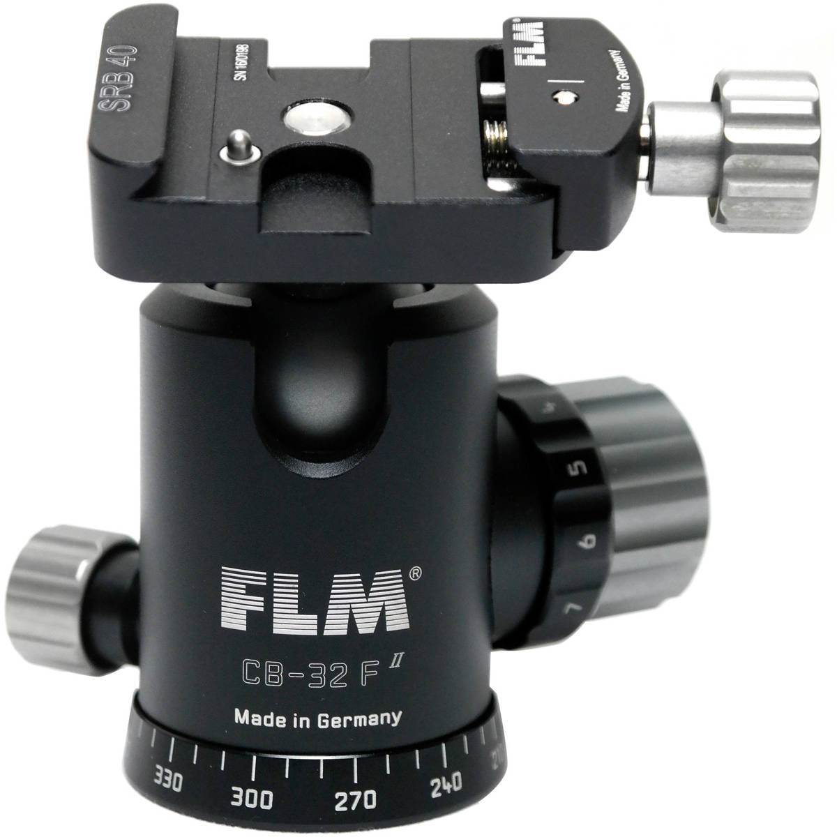

FLM CB-32 F Professional 32mm Ballhead with SRB-40 40mm Clamp Style QR Base