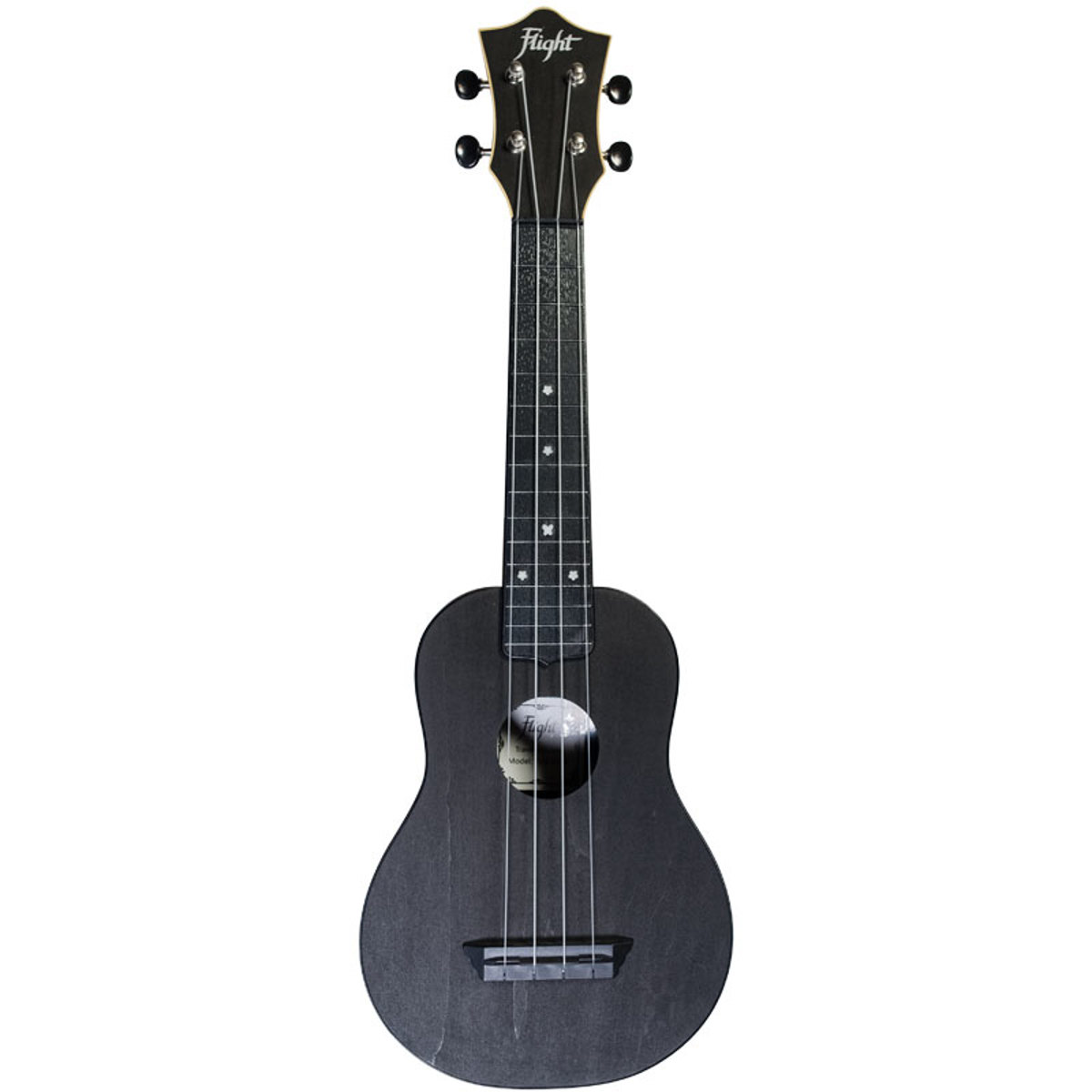 

Flight TUS35 Travel Series Soprano Ukulele with Gig Bag , Black Linden Top