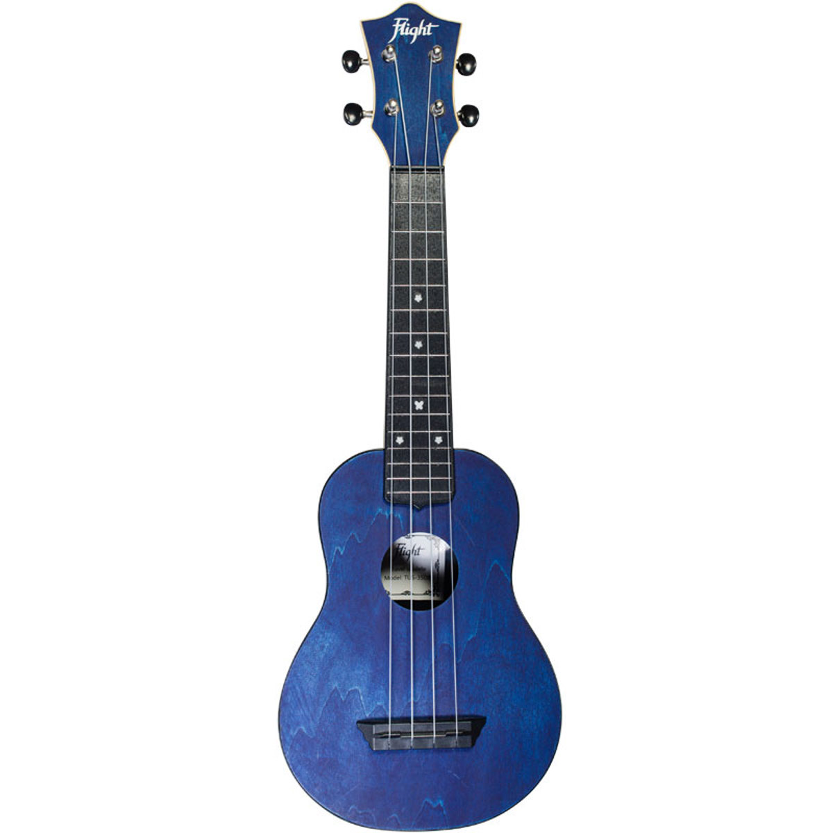 

Flight TUS35 Travel Series Soprano Ukulele with Gig Bag , Dark Blue Linden Top