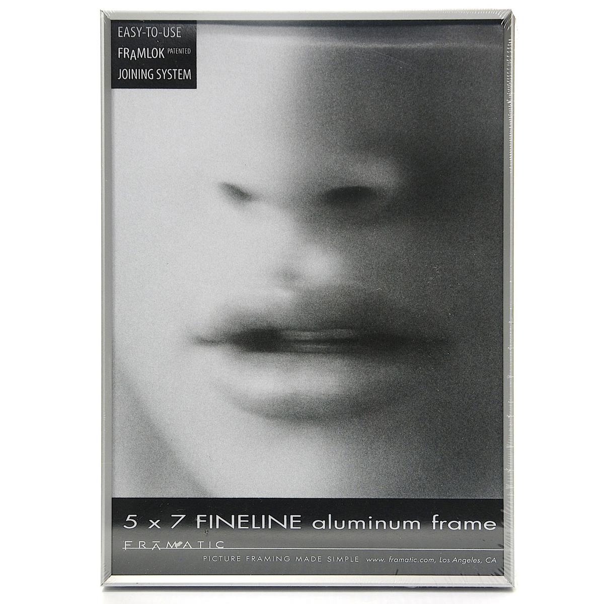 

Framatic Fineline Aluminum Frame for 5x7" Photograph, Silver