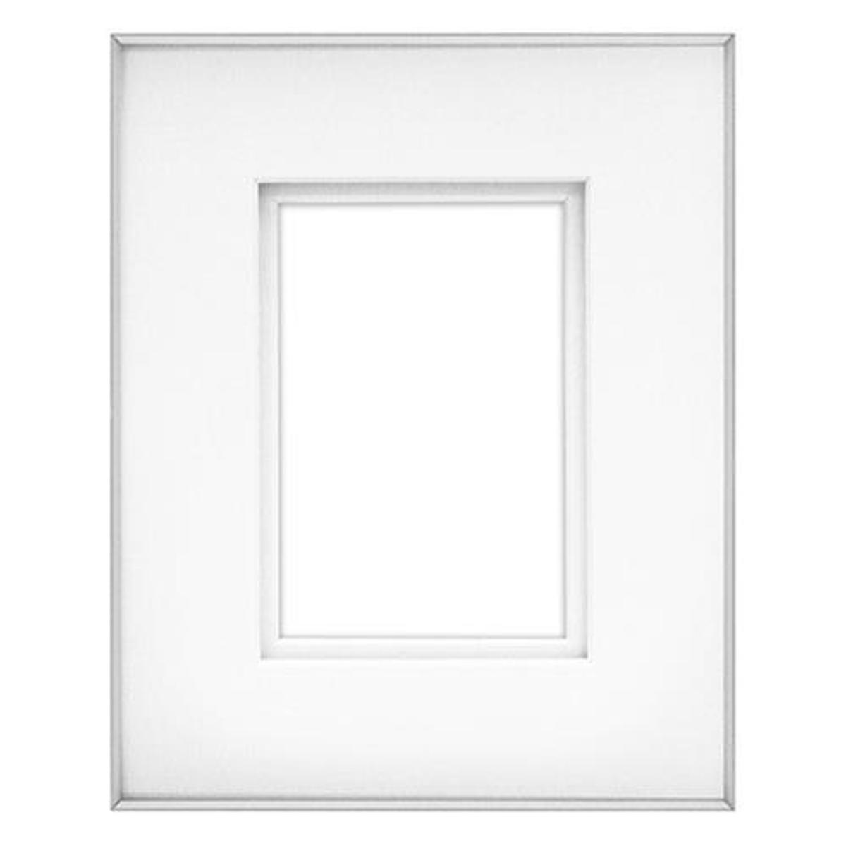 

Framatic Fineline 11x14" Aluminum Frame, Matted for 8x10" Photograph, Silver