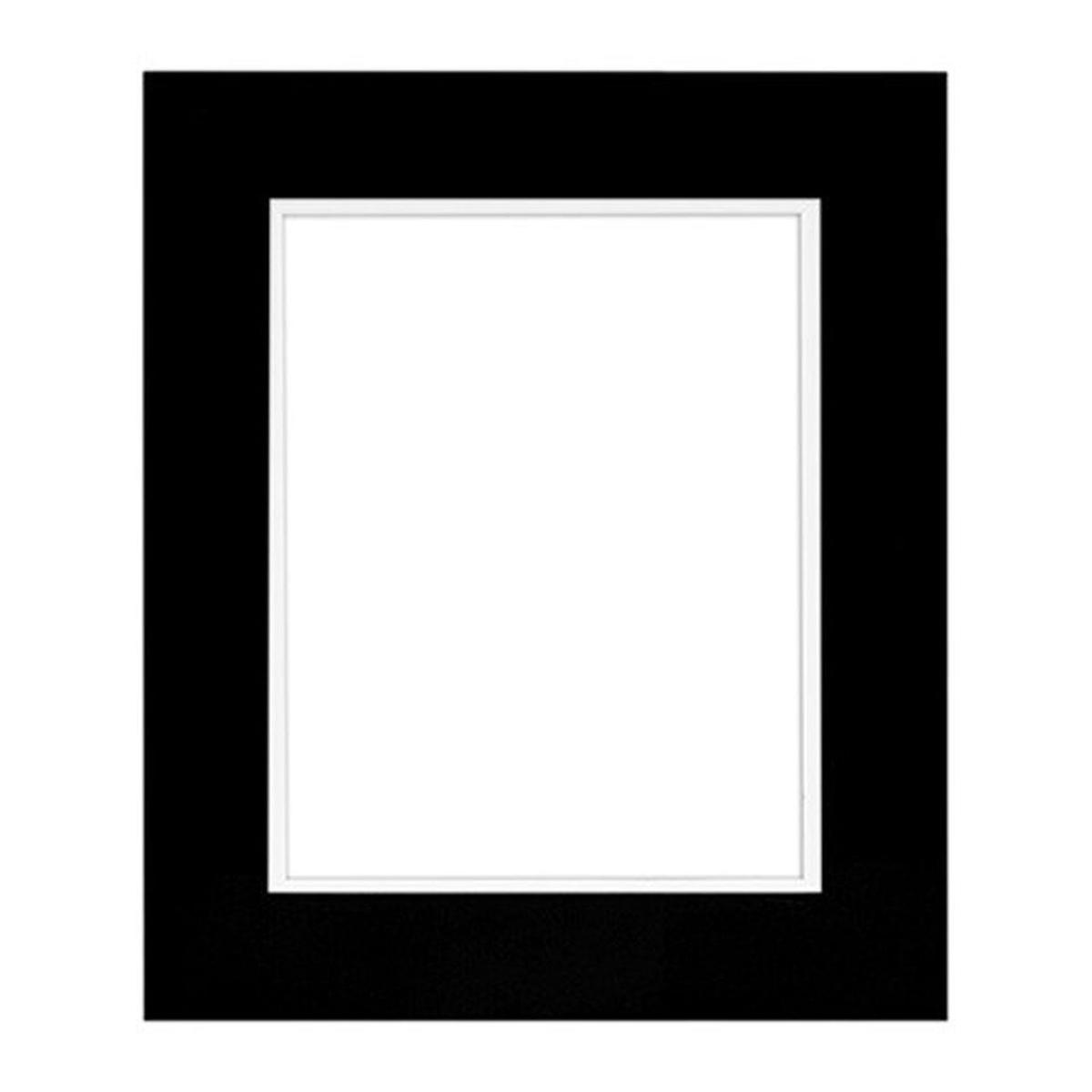 

Framatic Metro Seamless 5x7" MDF Frame Matted for a 5x7" Photograph, Black