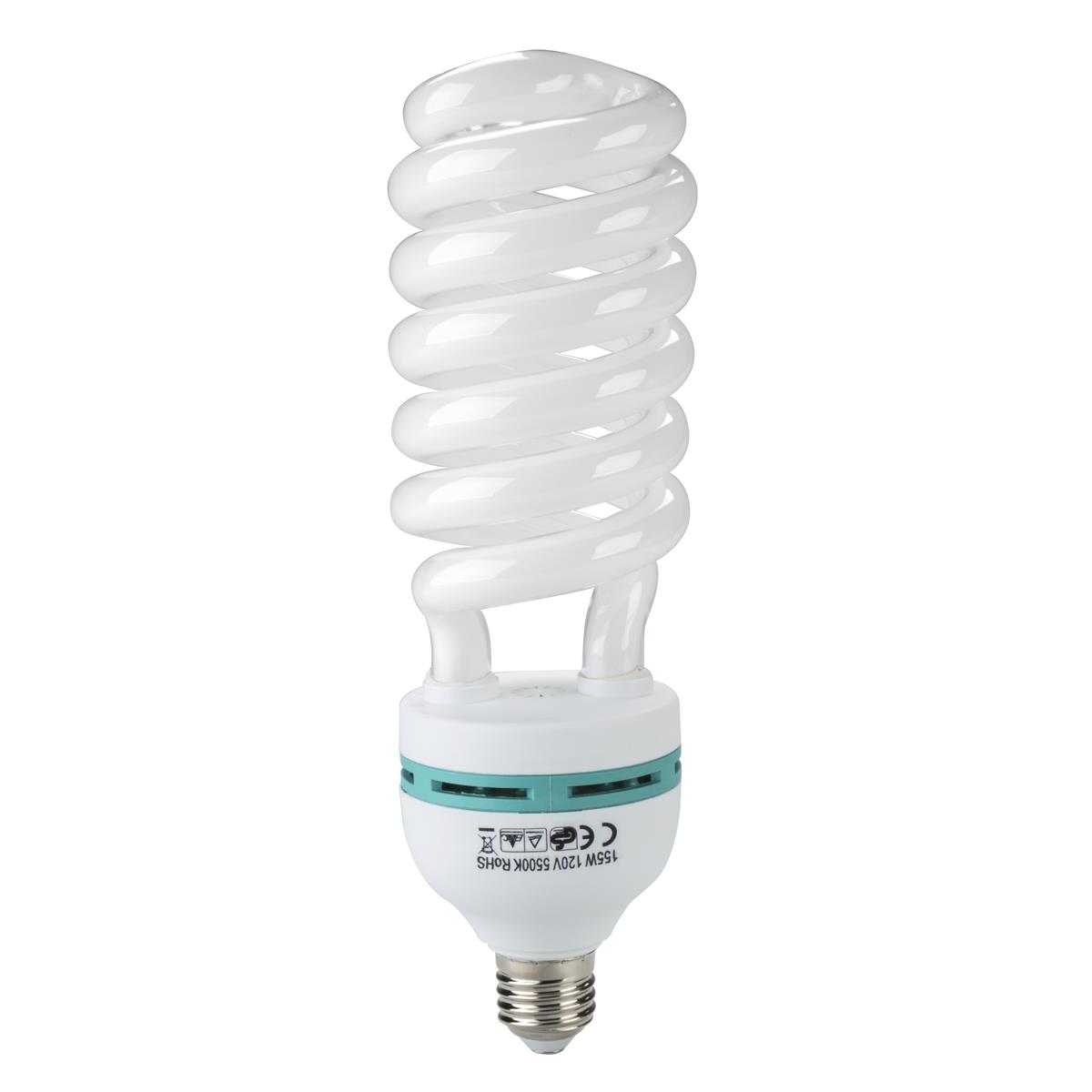 Image of Flashpoint 155W 5500K Spiral CFL Fluorescent Light Bulb