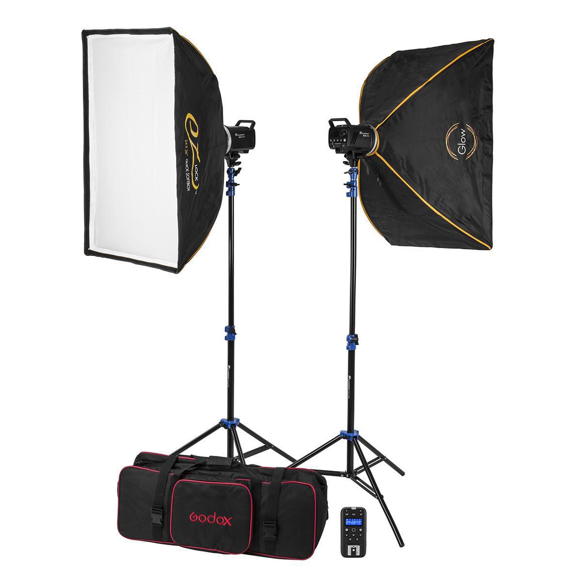 Image of Flashpoint BLAZ 200 R2 Studio 2-Monolight Kit (Godox MS200-F)