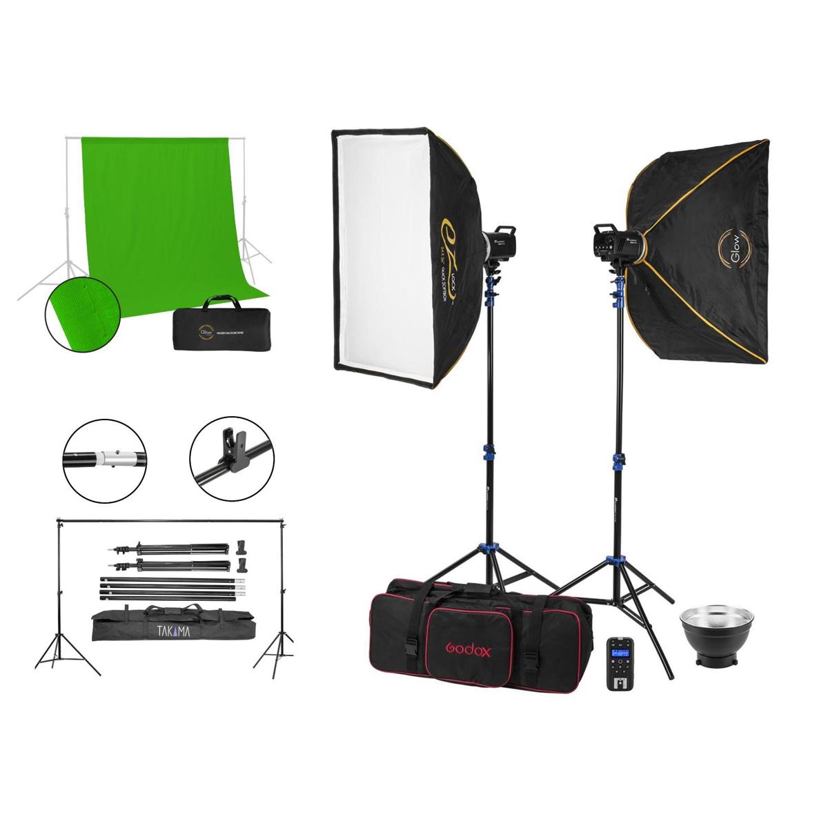 Image of Flashpoint BLAZ 200 R2 Studio 2-Monolight Home Studio Kit