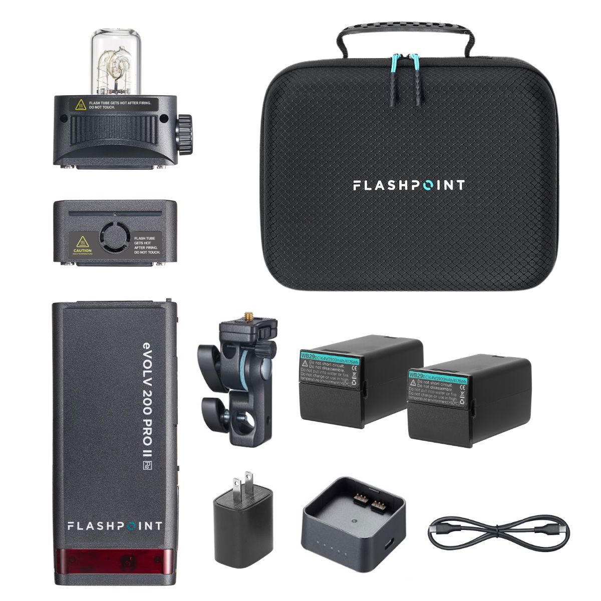 

Flashpoint eVOLV 200 Pro II TTL Pocket Flash Kit With Extra Battery