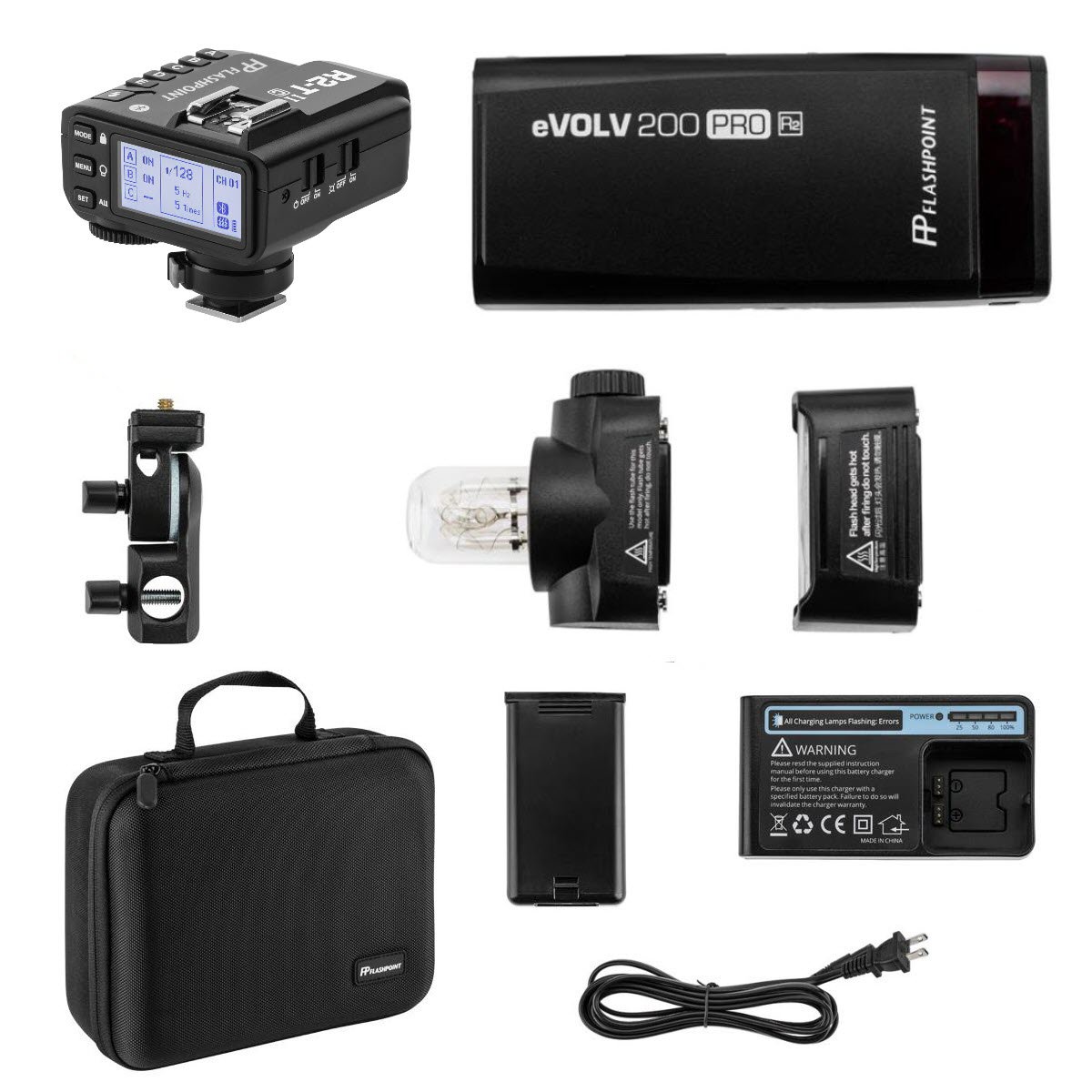 

Flashpoint eVOLV 200 Pro - Godox AD200 Pro + R2 Mark II Trigger for Fuji